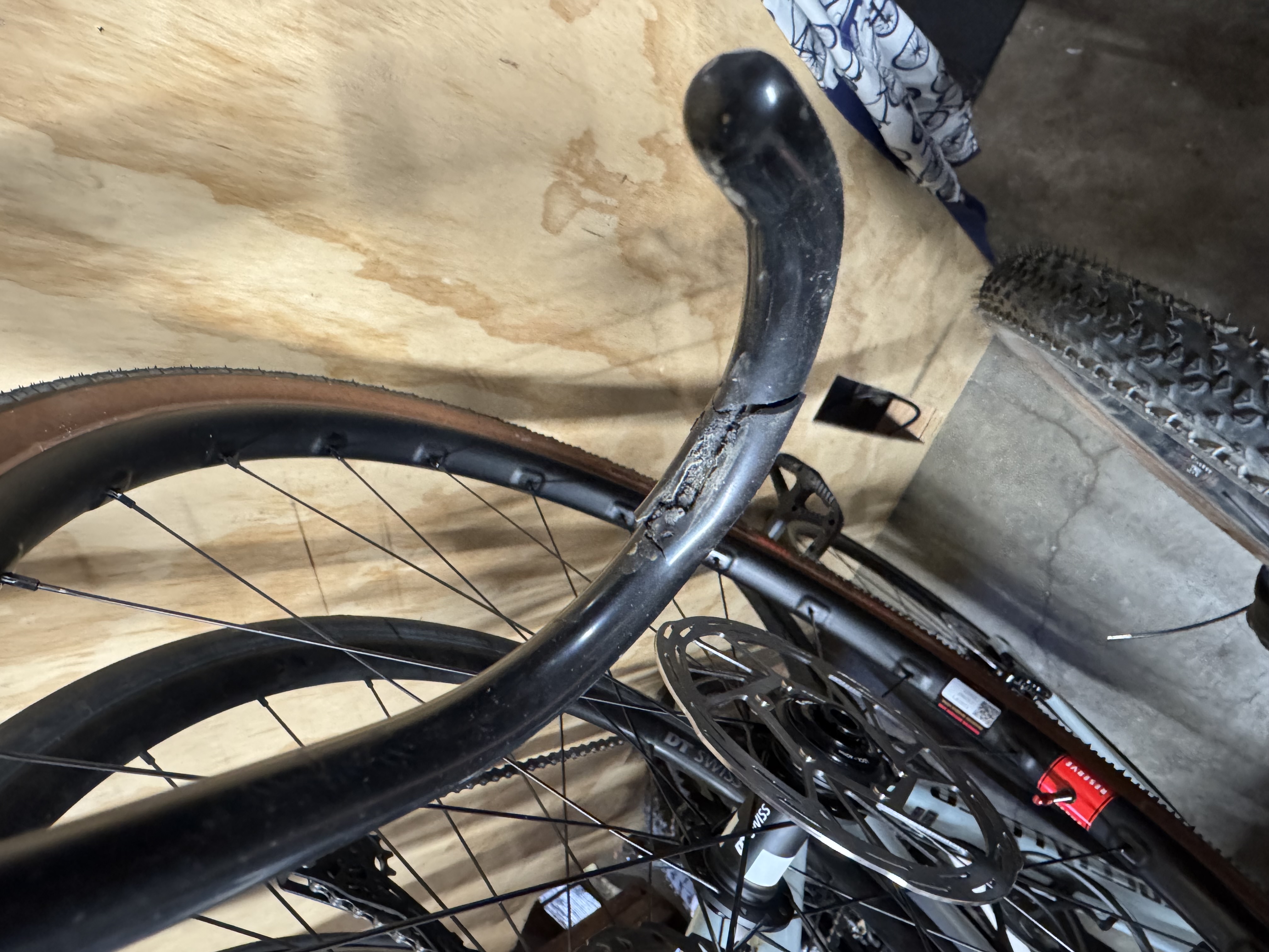 Bike hooks with peeling cushion