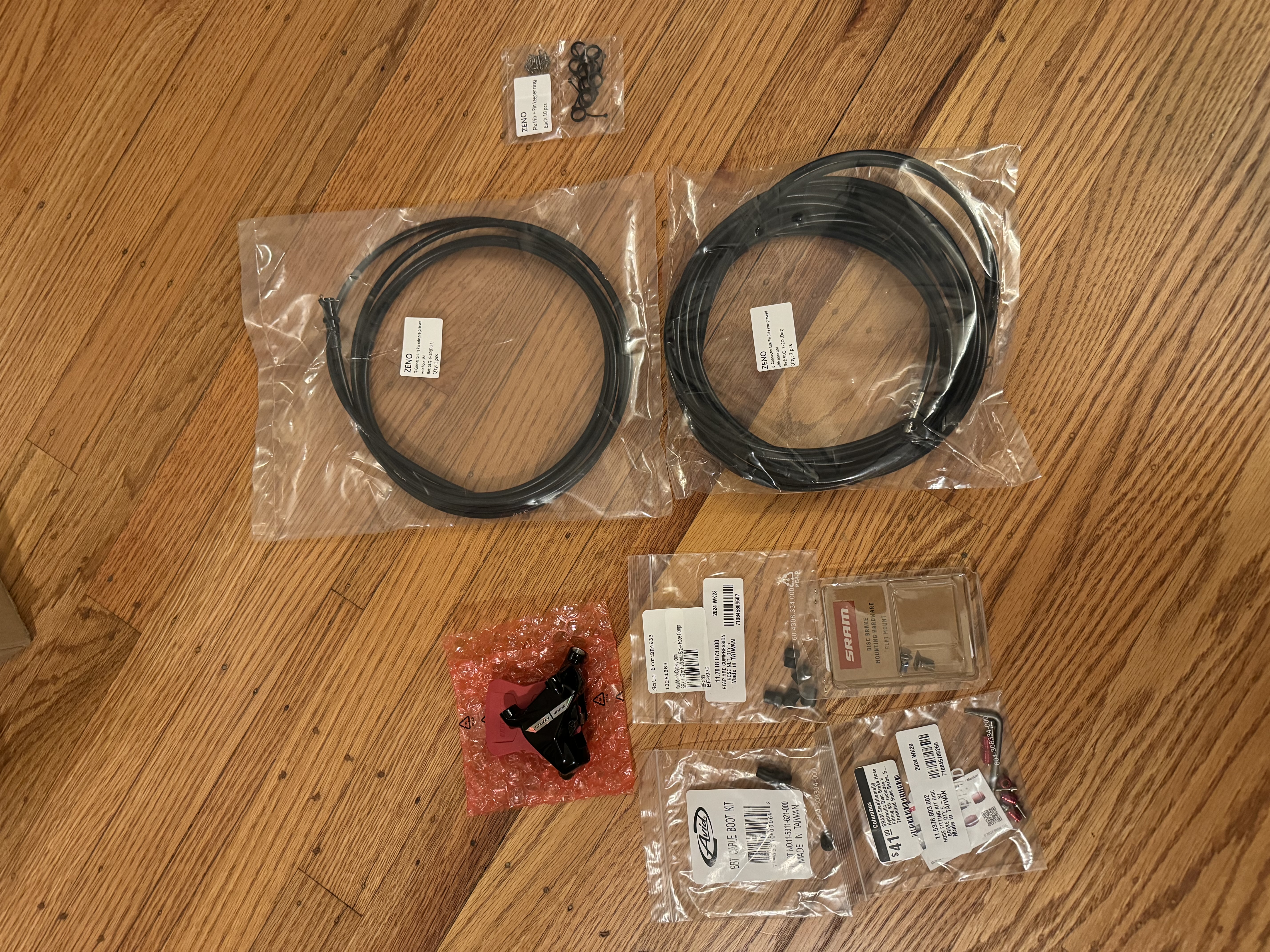 Parts for brake line coupler
